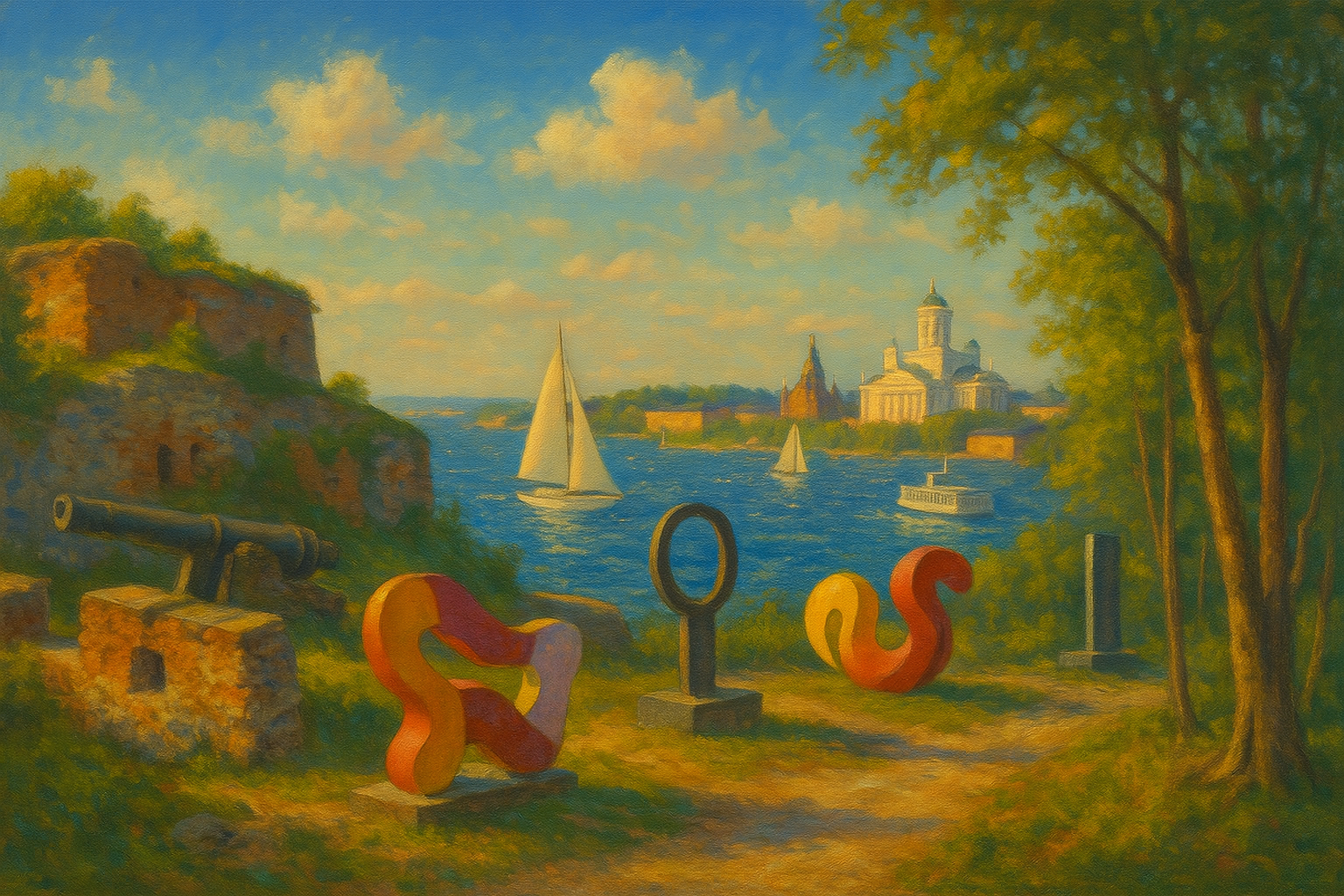 10.7. Purjehdus Vallisaaren biennaaliin (+mahdollisuus saunoa!) Lähtö klo 16:30, saavuthan hyvissä ajoin veneelle.